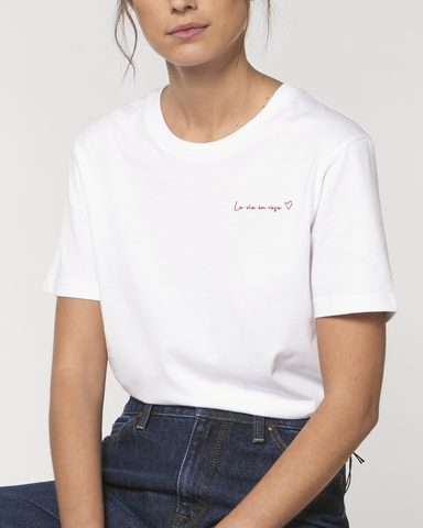 T-shirt Bio unisexe - La vie en rose