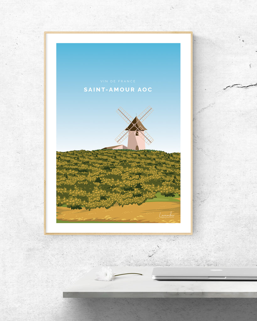 Affiche Saint Amour AOC