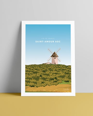 Affiche Saint Amour AOC